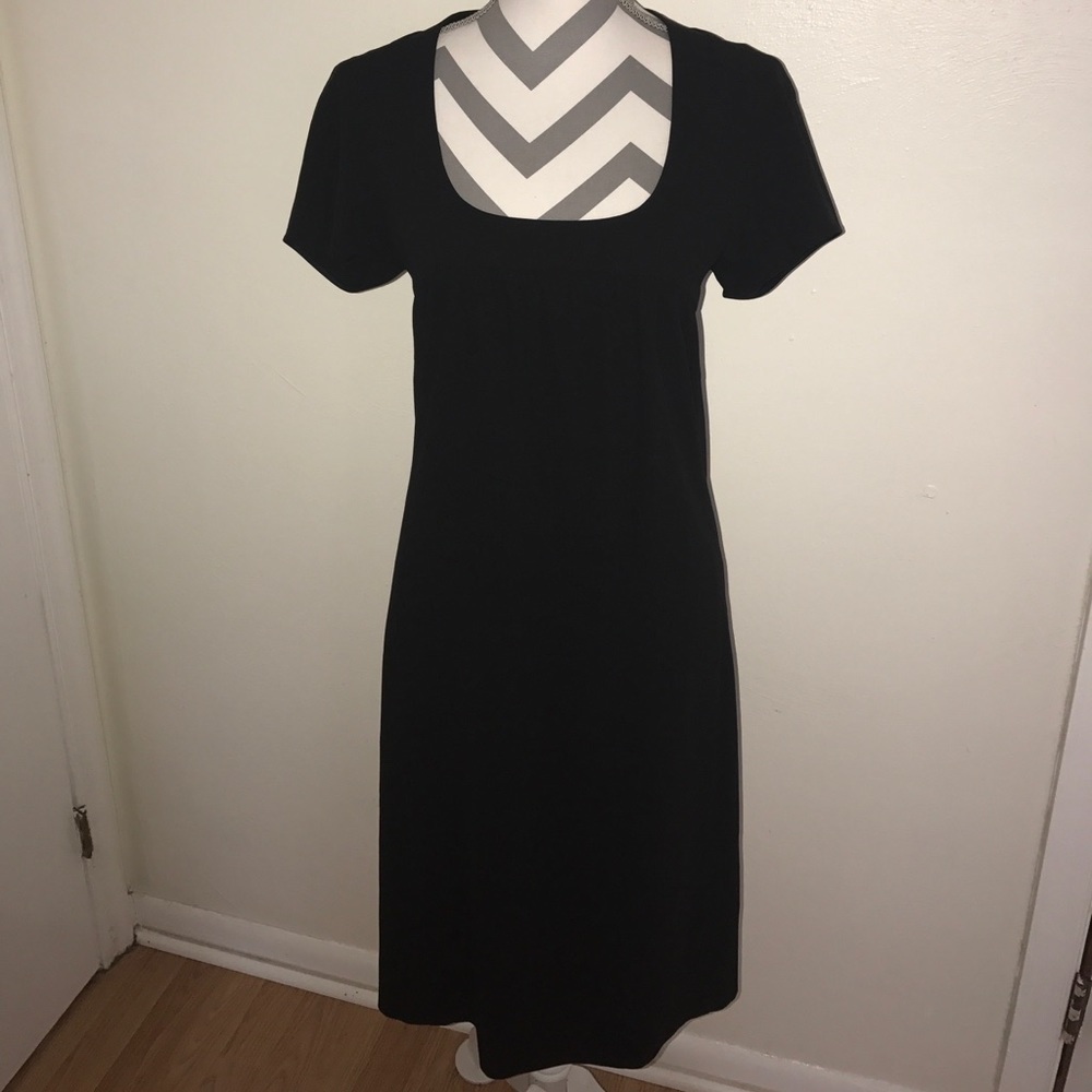 NARCISCO RODRIGUEZ SCOOP NECK SHIFT DRESS